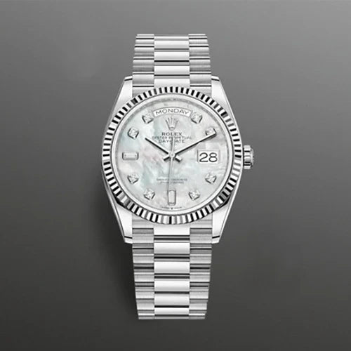 로렉스 DAY-DATE 오이스터 화이트 골드 진주자개 다이얼 36MM · 유** 고객님