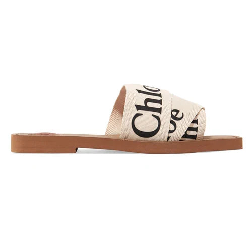 끌로에 Woody logo-print canvas slides (2color)-재입고!!- · 장** 고객님