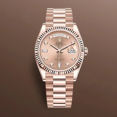 로렉스 DAY-DATE 오이스터 에버로즈 골드 로즈 컬러 다이얼 36MM · 조** 고객님